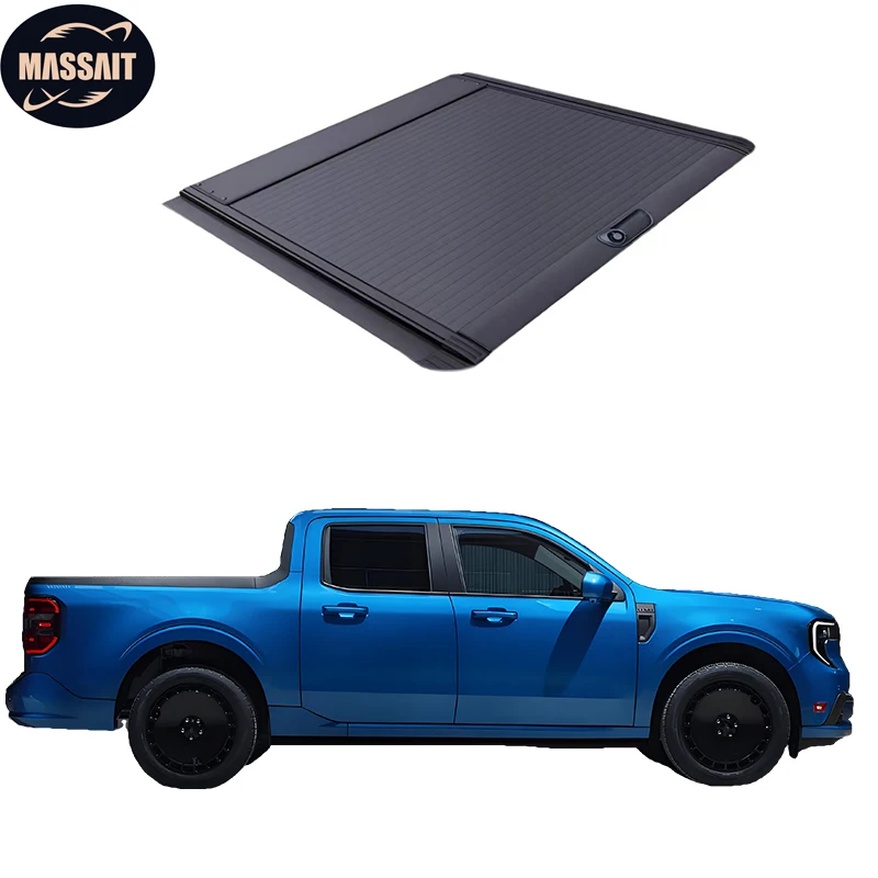 MASSAIT Auto Parts Factory Direct Power Pickup Truck Bed Tonneau Cover Roller Shutter Lid 2022 Ford Maverick Ranger