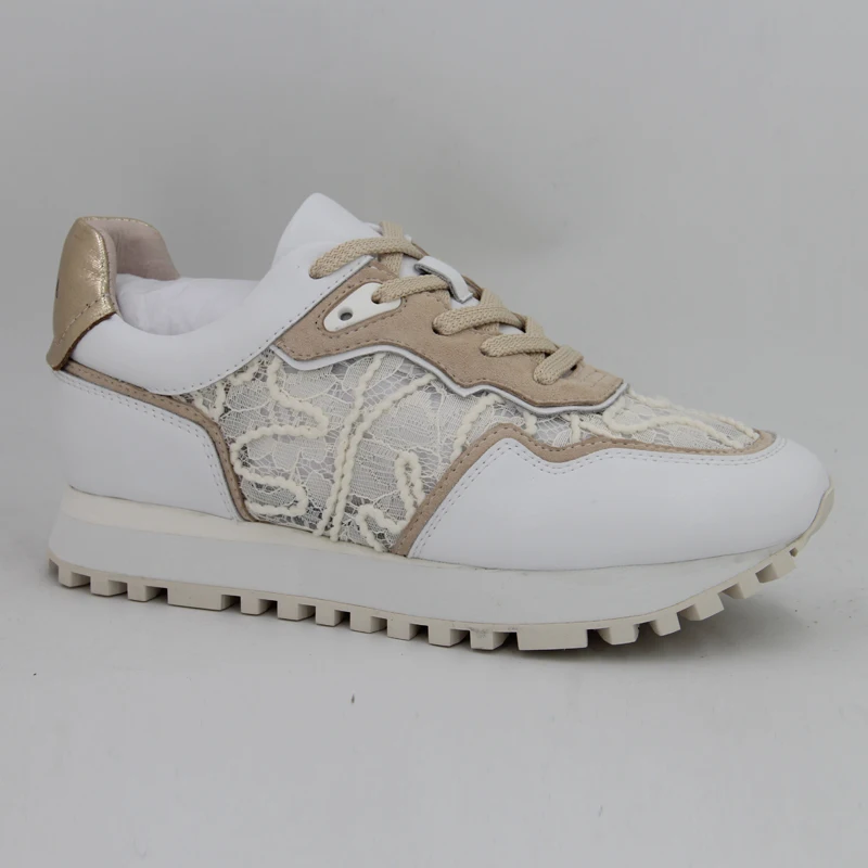 Manufacturer oem custom shoe brand design summer breathable mesh women casual sports shoes fashion leather sneakers for women