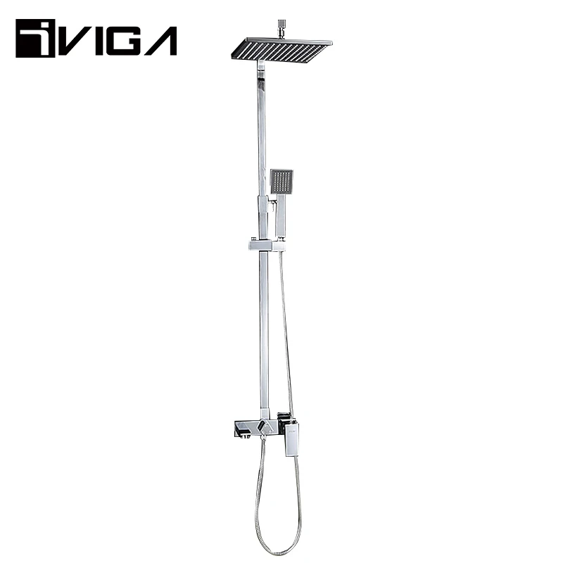 Итальянский настенный смеситель для горячей воды, латунный смеситель для душа