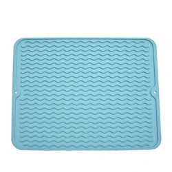 multiple heat resistant Food Grade quick antislip bath microfiber deep silicone dish dryer drying mat for kitchen counter