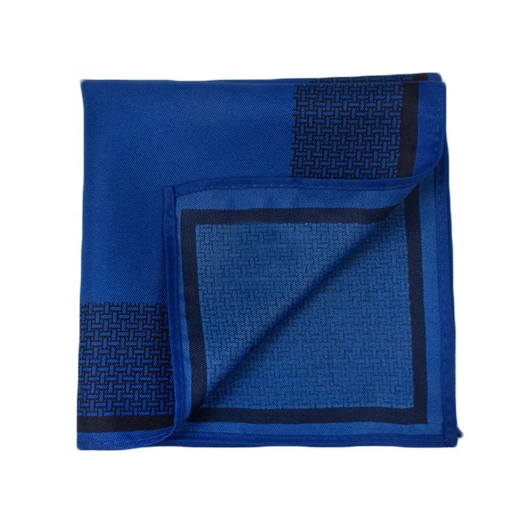 Classy Solid Plaid 50% Polyester Handkerchief Men Suit Hankies Banquet Pocket Square Tuxedo Autumn Winter Nice Gift