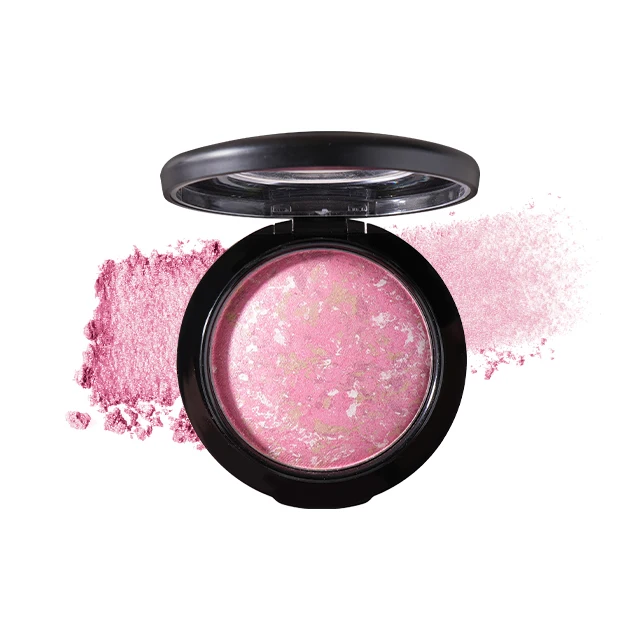 Factory Custom 6 Color Cosmetics Shimmer Baking Powder Simple Style Multi-Functional High Gloss Blush For Private Label
