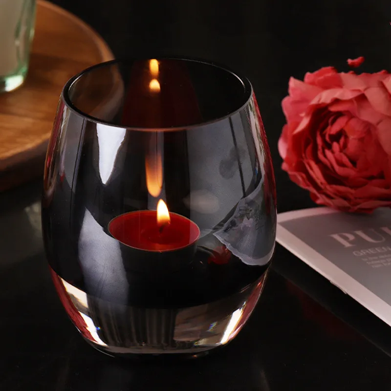 Hot selling Promotional mercury heat resistant glass candle holder,candlestick,candle stick holder for home decor