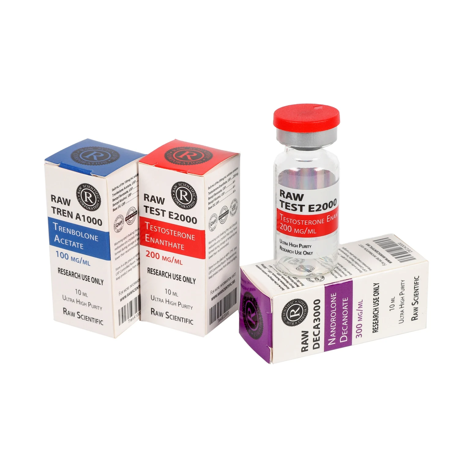 Custom Medicine Package Set 10ml Vials Labels and Boxes