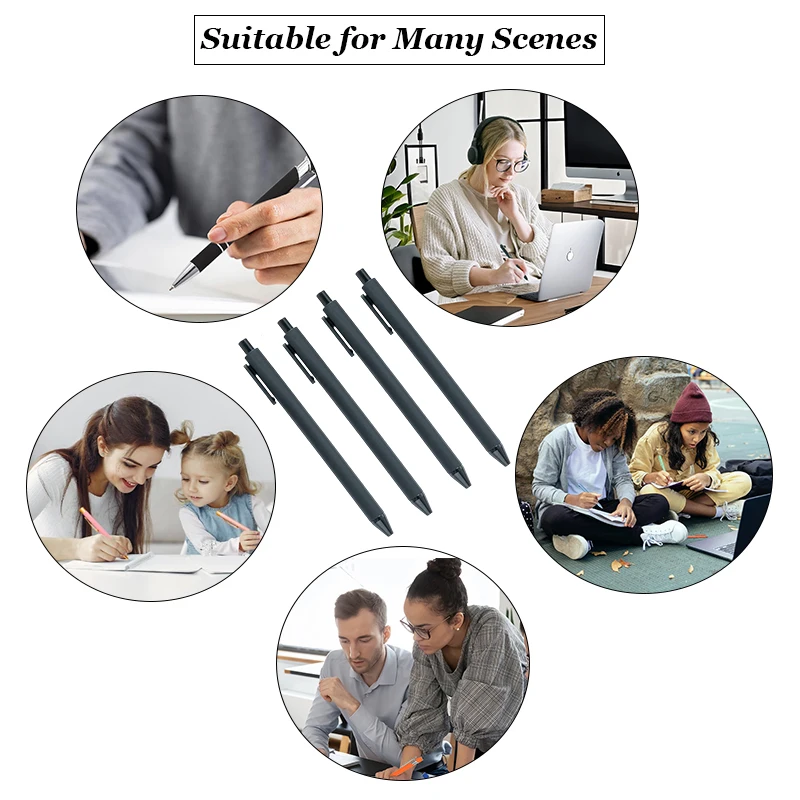 2024 new design silk-screen logo business gifts ball Pen suit candy color Custom pen school stationary use ballpoint pen with cu