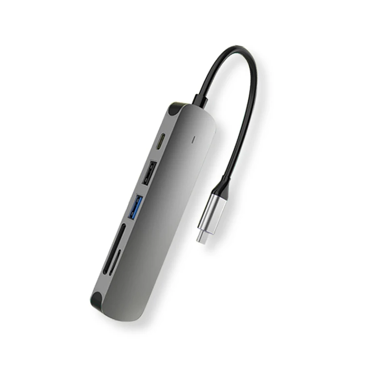 Портативный PD 3,0 USB C концентратора ключ USB порт зарядное устройство PD SD/TF док-станция для ноутбука