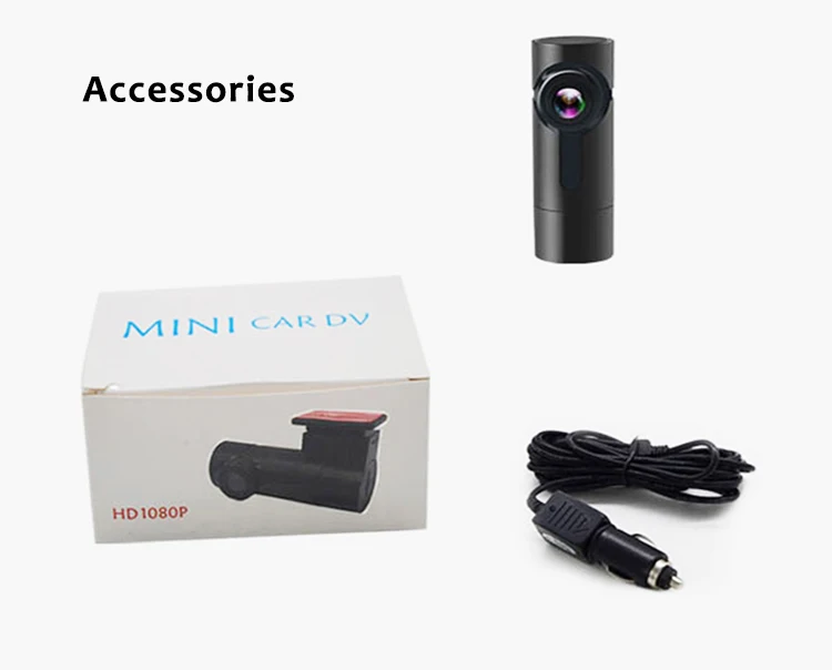 Digital Hidden Camera One Channel Car Black Box User Manual Full Hd 1080P Dash Cam Wifi