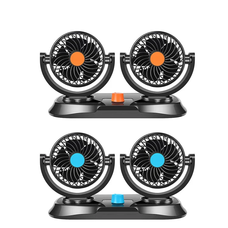 mini car Double truck electric fan 12V/24V fandouble fan for car 12v