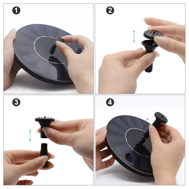 The latest garden ornament sump pump Water Fountain Pump Floating Garden Sprinklers