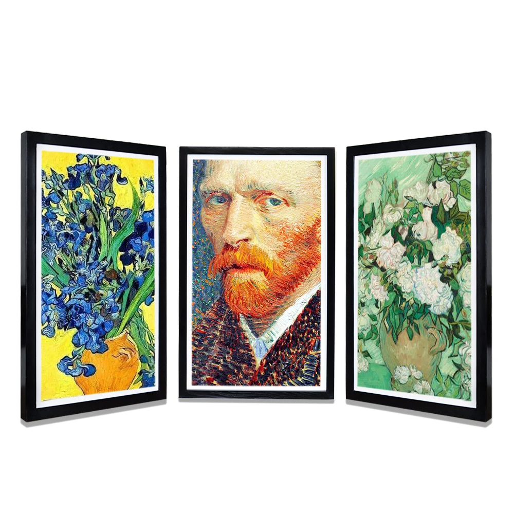 Smart Wifi Digital Photo Frame with App 32 Inch 1920*1080 FHD OEM Clock Wood Large Photo Frame Display Frame Screen 16GB