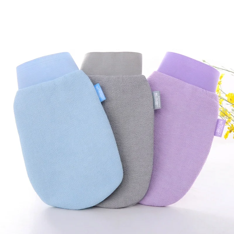 1Pc Hot Exfoliating Mitt Kessa Scrub Glove Preparation Durable Shower Scrub Gloves Body Facial Tan Massage Mitt