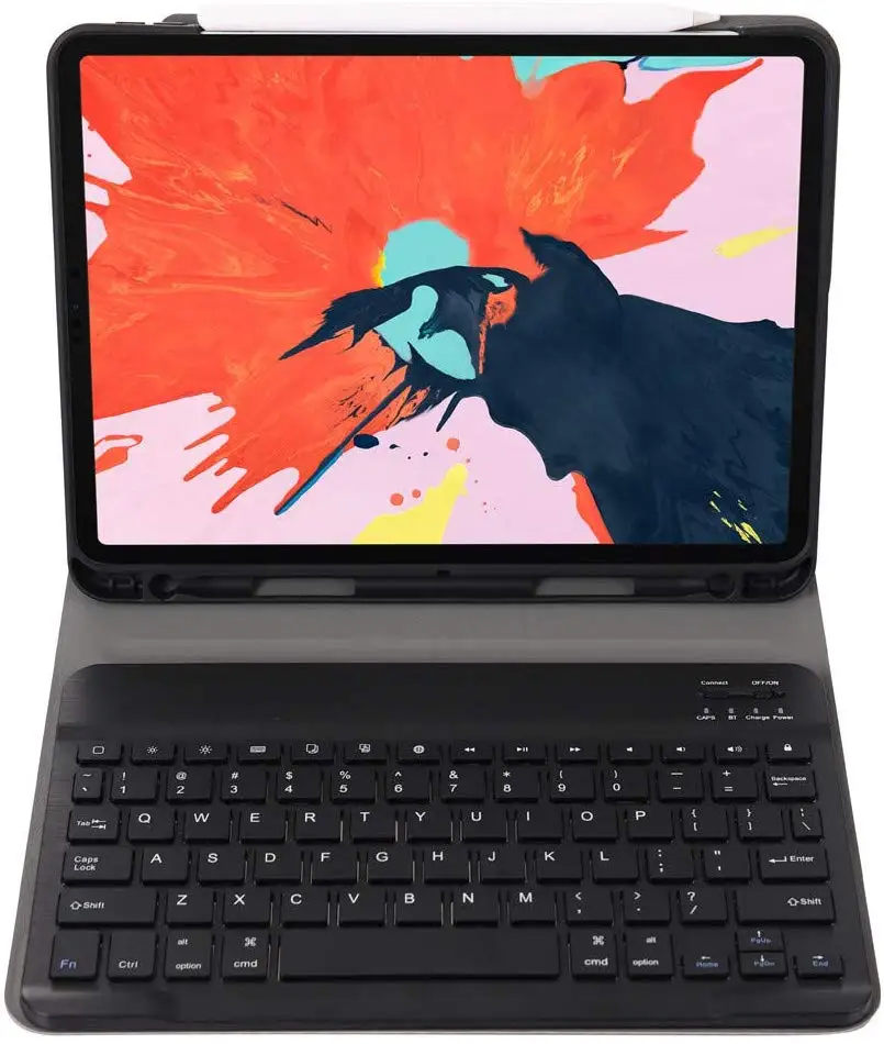  Чехол с клавиатурой для iPad Pro 11 2021 держателем карандашей кожаный чехол планшета беспроводной