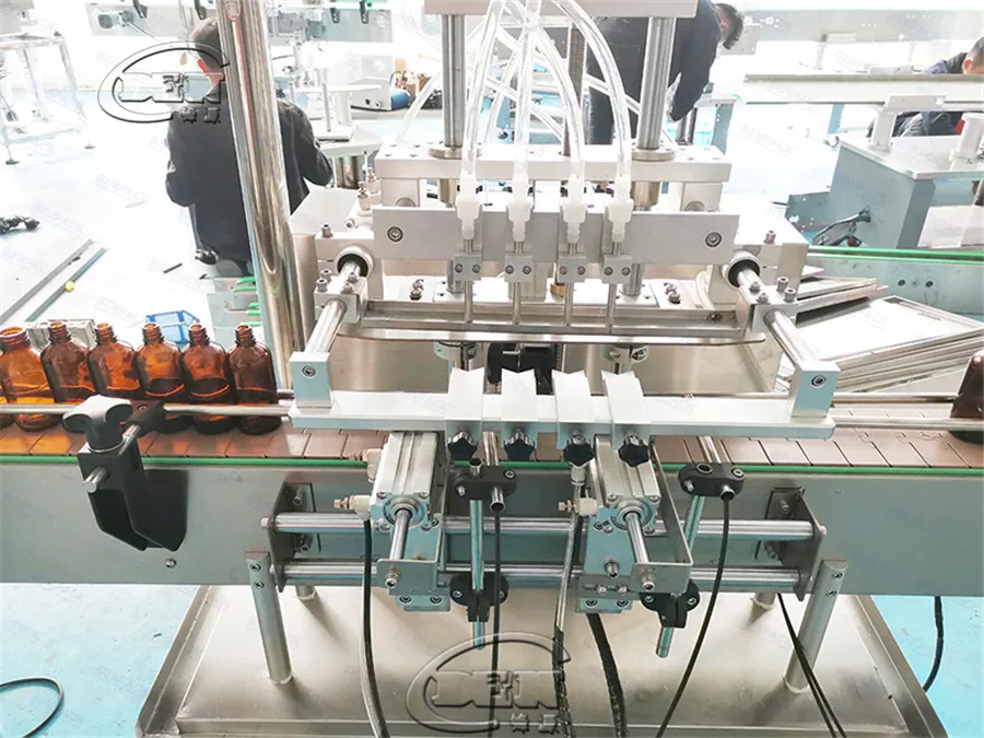 
Automatic 4 headsoil plum jam bottle filling machine 