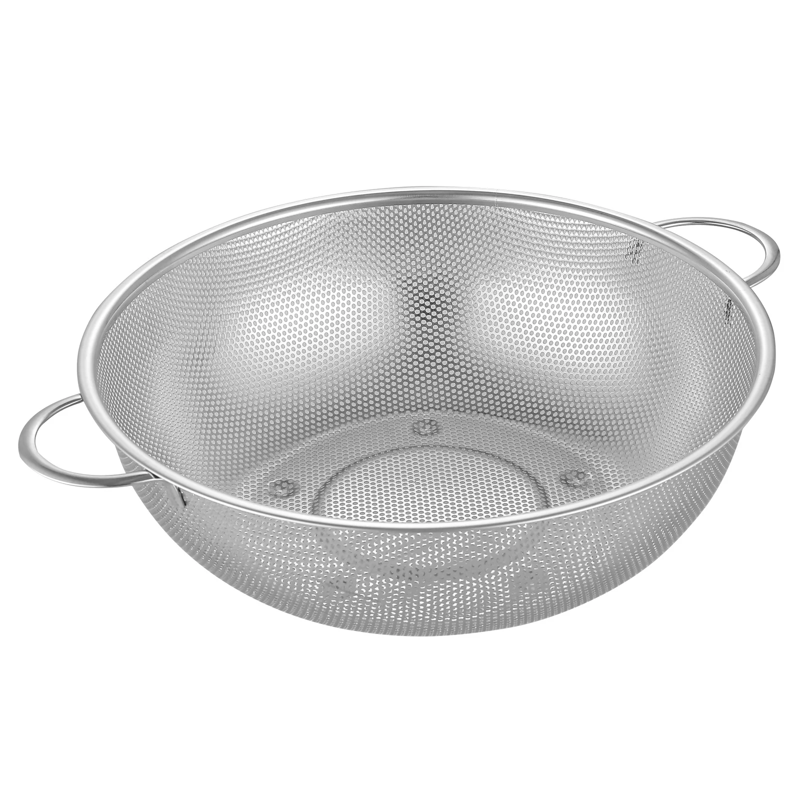 MD Factory Hot Sale Various Large Durable Stainless Steel Colander Bowl Container Big Extra Large 40.5cm Colander With Mesh