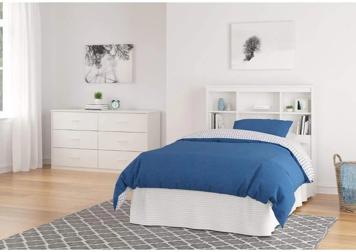 White dresser 6 drawer hot sale wide chest of drawer white dresser