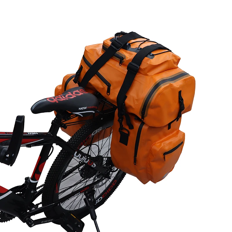 500D Pvc Rear Bike Pannier Saddle Bike Waterproof Pannier Travel Outdoor Cycling Bicycle Bags
