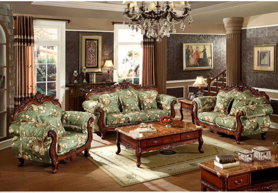 antique wooden sofa set solid,7 seater luxury lounge sofa with wood, arab middle east style sofa