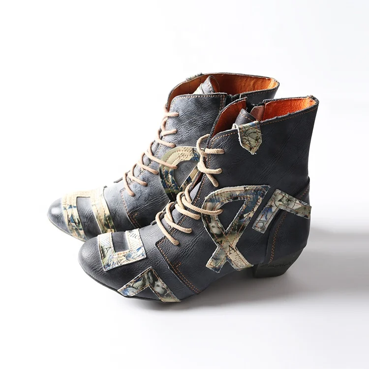 Черные грязестойкие кожаные водонепроницаемые зимние ботинки для женщин большого размера женские ботильоны