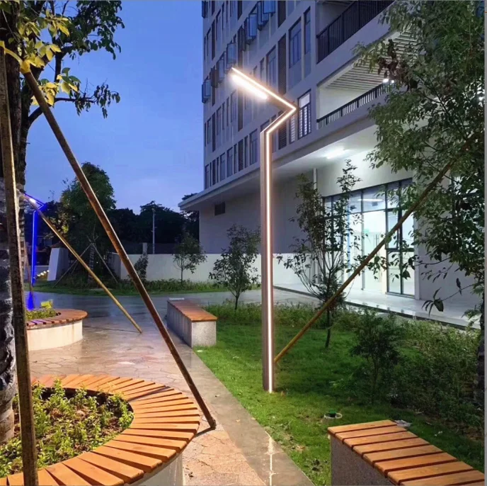 hot sell Factory direct modern style garden lamp post landscape led street light pole outdoor aluminum garden lamp