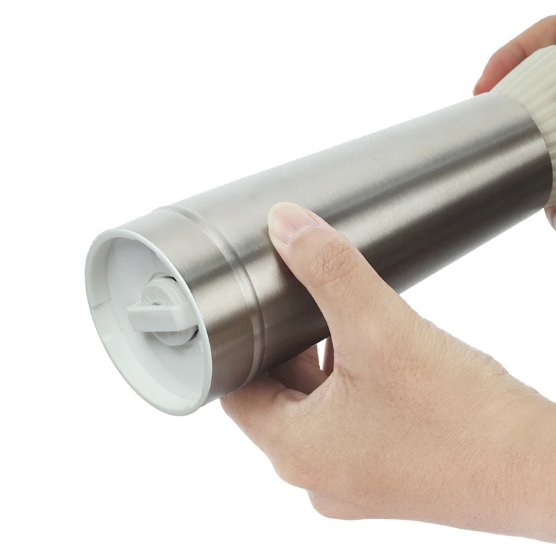 stainless steel adjustable coarseness ceramic mechanism manual dry spice salt and pepper grinder bottle mill set kitchen home