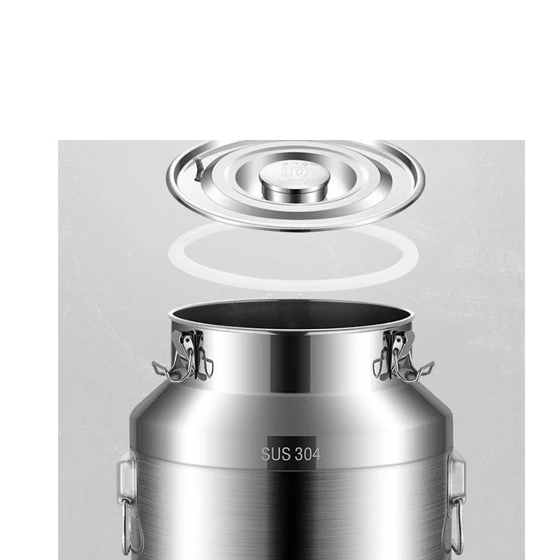 14~ 88L transportation and turnover milk barrel Wholesale price stainless steel milk storage tank with lid for sale