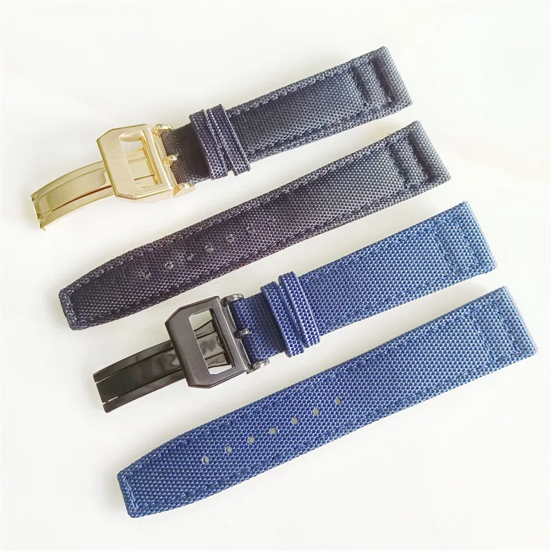 Canvas Head Nylon Strap Watch Band for IWC Watch Strap Wristband Accessory Genuine Cowhide Leather Vintage Fashion Guangdong