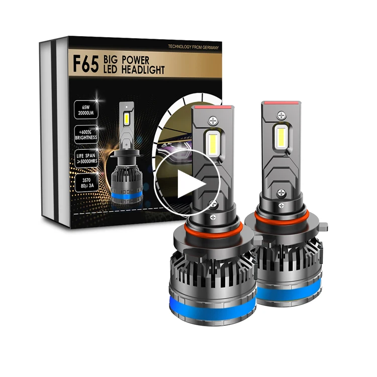2021 новейший высокомощный F65 12В 65 Вт 20000LM 6000K 360 градусов IP65 автомобиля зэс 3570 Светодиодная лампа для фары