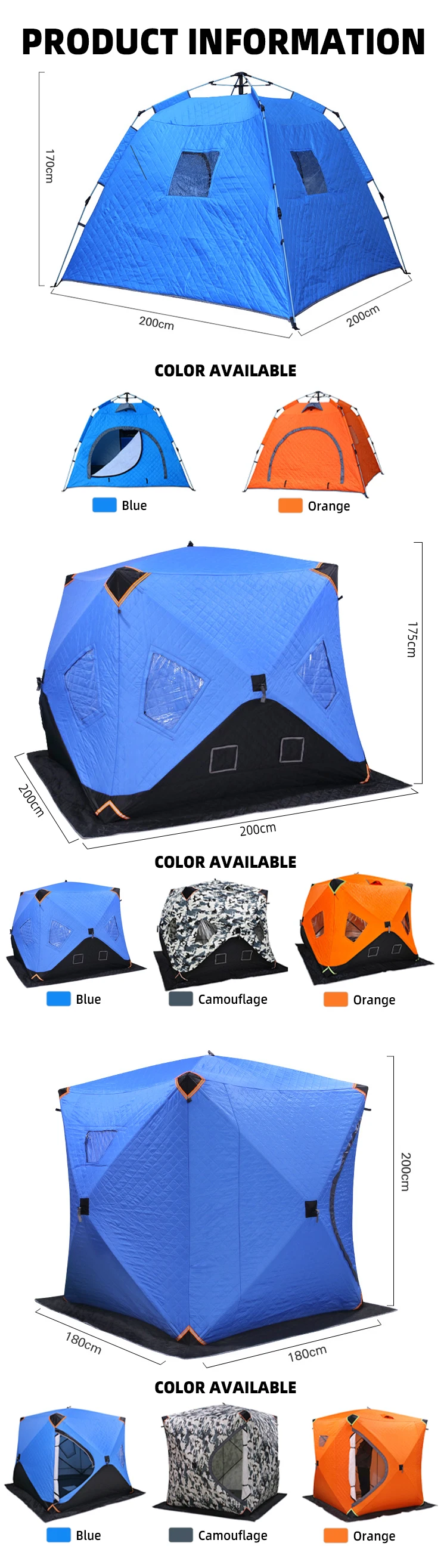 Fire Rabbit Portable Winter Cold Weather Tent Ice Winter Outdoor Fishing Camping Tent Carp Fishing Tent