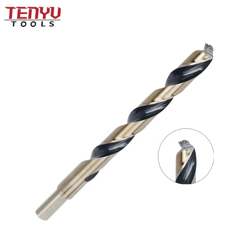 HSS Turbo Max Point Reduced Shank Twist Drill Bits for Metal Stainless Steel Copper Drilling