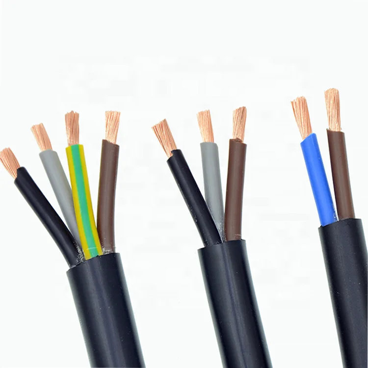 300/500 В многожильный Медь 90 градусов 4 ядра 0,5 мм гибкий H05RN-F резиновый изолированный кабель