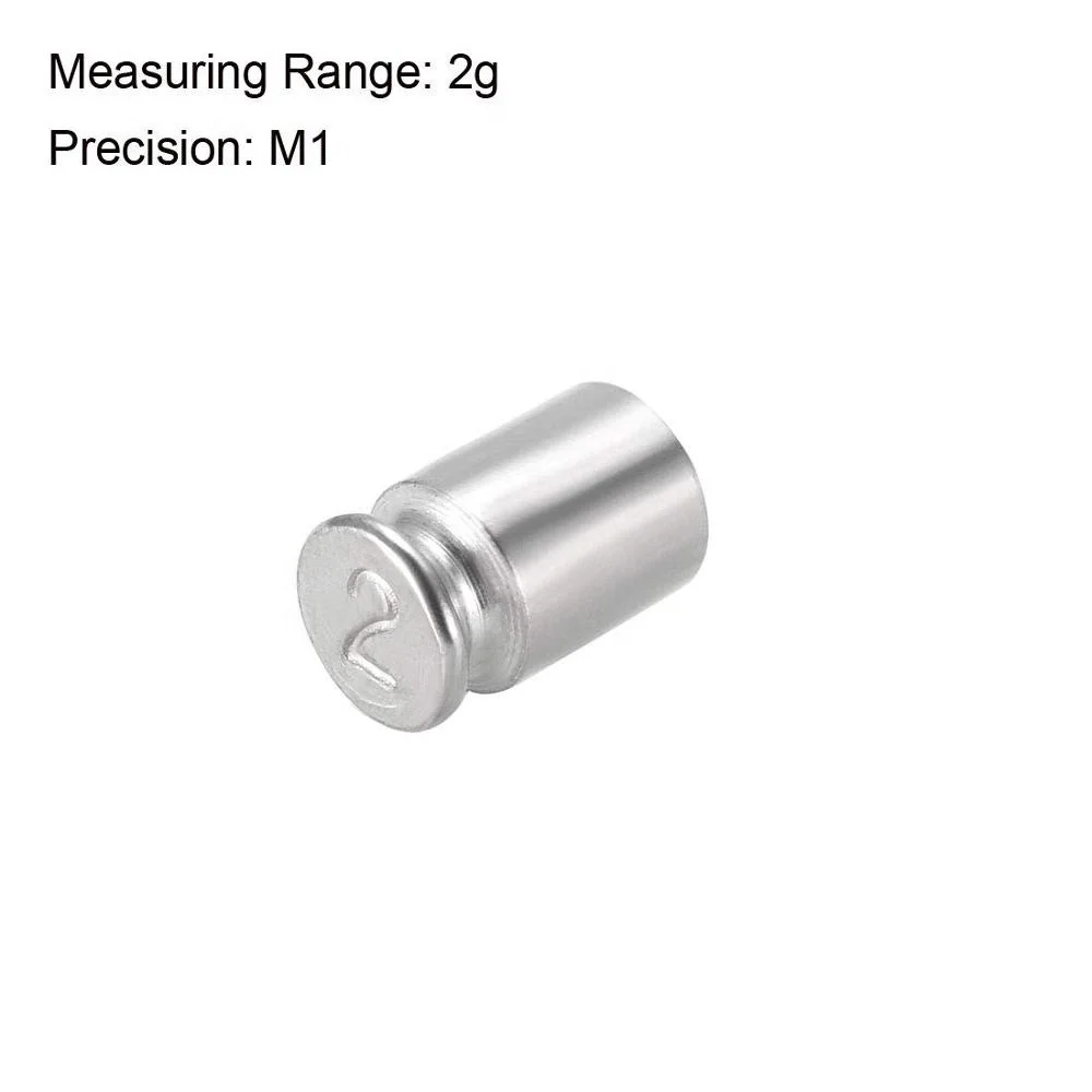 Professional supplier Precision M1 Class 2g Grams Chrome Plating Steel Scale Calibration Weights Set For Digital Balance Scales