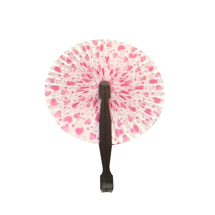 2019 Mini Folding Chinese Paper Fan - Wedding Favour Round Paper Fan