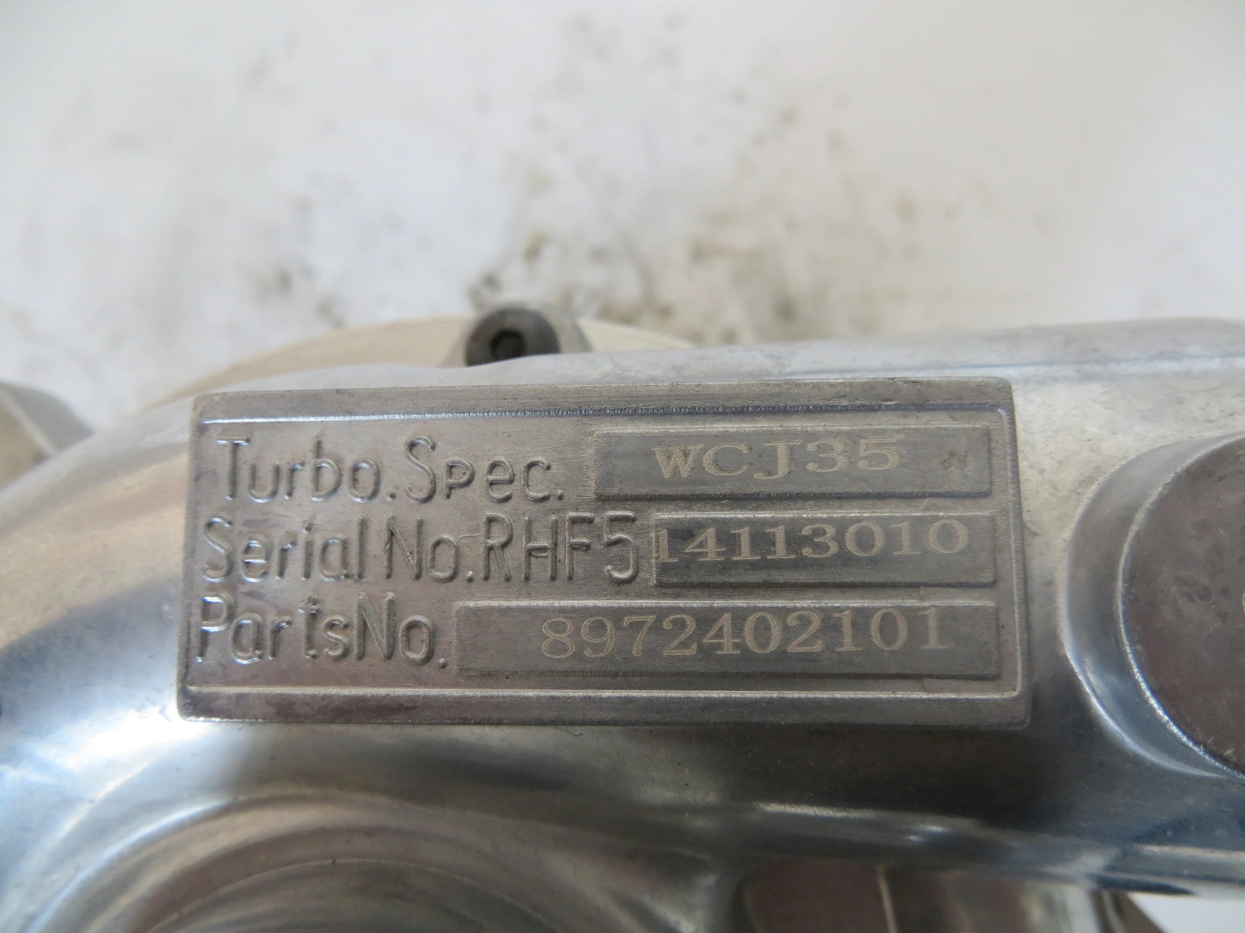 Турбокомпрессор RHF4H 8972402101 VC420037 VA420037 VB420037 4T508 для Isuzu turbo charger DMAX 2.5LTD Engine 4JA1L