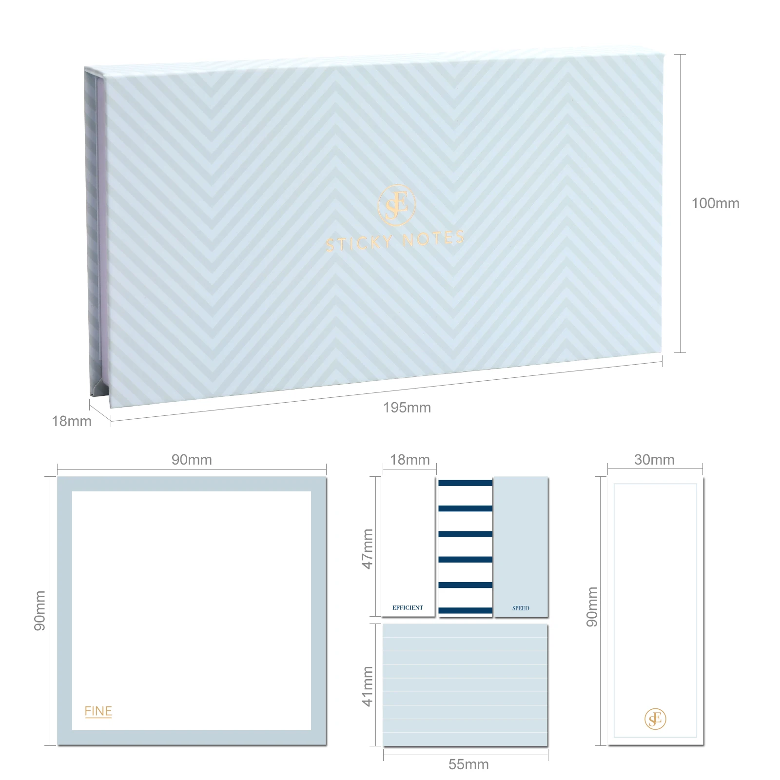 600 post stickers Cute foil notebook marker memo pad stationery supplies kawaii sticky notes with paper box