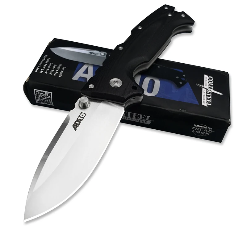 Cold steel AD10 Outdoor Survival hunting knives Camping EDC Tactical folding pocket knife