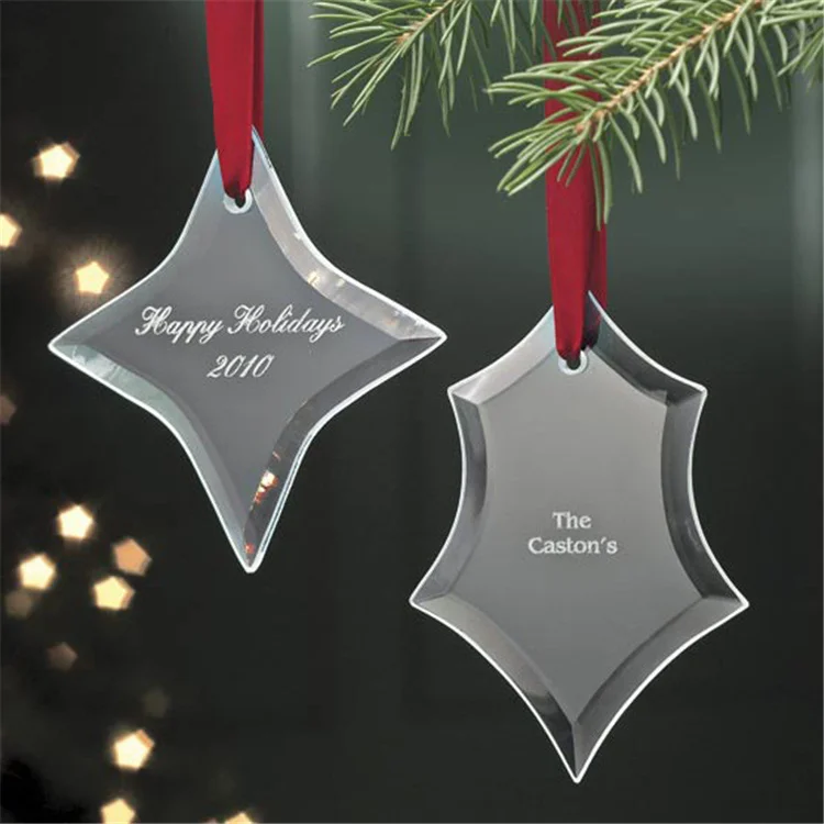 round crystal ornament k9 crystal  glass Christmas Tree Hanging Crystal Glass Pendant  Christmas decorations