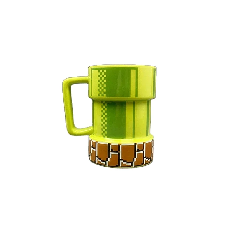 Ceramic Mugs 3d Sewer Pixel Mushroom Cube Coffee Cups Home Office School Anime Games Beer Water Drinkware Mug