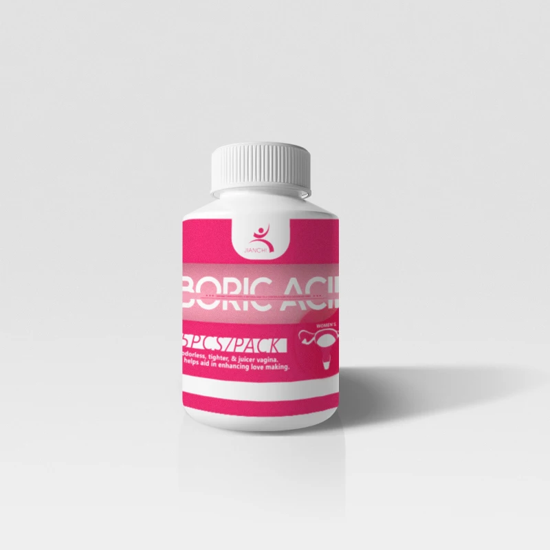 Boric Acid Capsules Herbal Vaginal Suppositories Organic Vagina Cleaning Pills Yoni Detox Pop