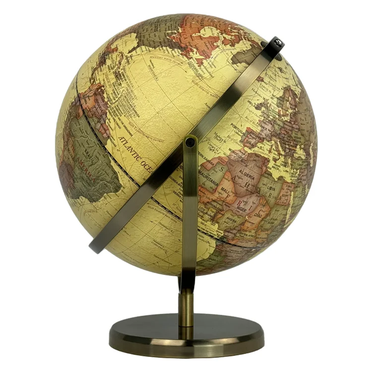30cm Vintage World Globe Home and Office Decoration Anqtiue World Globe