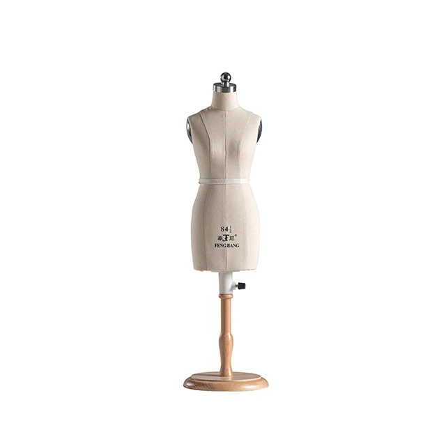 fashion mini female foam window display mannequin 1/2 half body torso mini miniature tailor dress form with base