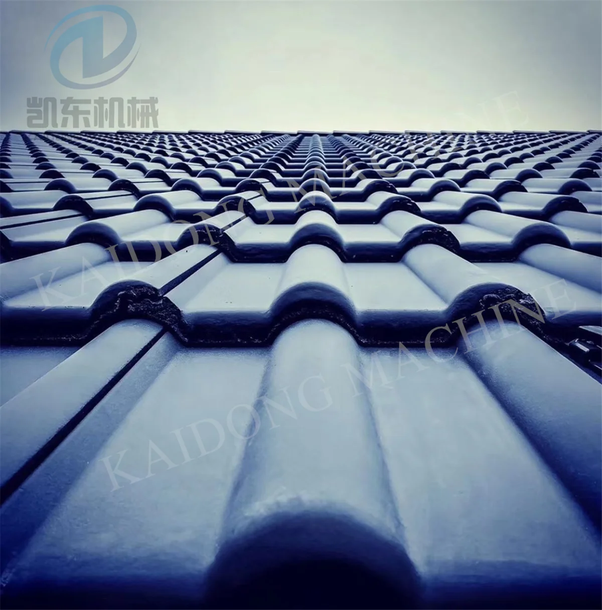 KQ-4 машина для производства бетонной черепицы из цемента и песка Kaidong