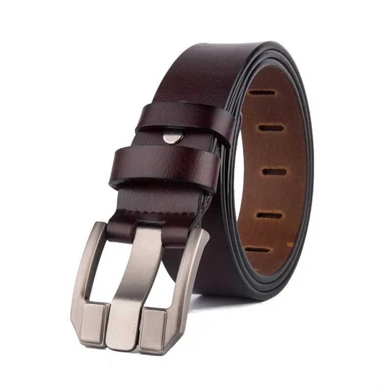 Мужские ремни из воловьей кожи, популярные ремни из натуральной кожи, мужской ремень с пряжкой с язычком, оптовая продажа, ремень LQbelt с заводским логотипом