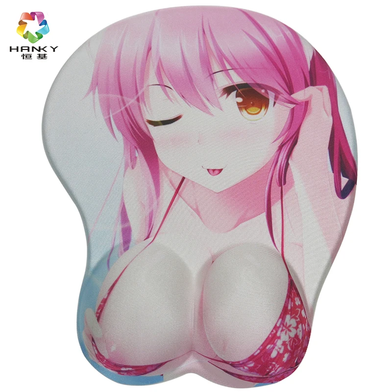 custom breast mouse pad open sexy girl full photo simulate big boobs 3d cartoon girl mouse pad