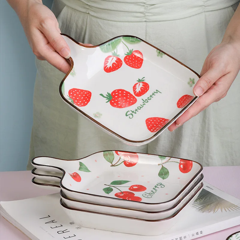 
AL Factory direct wholesale Cheap Restaurant Home Use Lasagna Pan Roasting Baking Dishes Ceramic Nordic Bakeware 