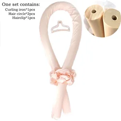 silk Heatless Curling ribbons and silk scrunchies set Flexible Curling Tools Silk Hair Curler