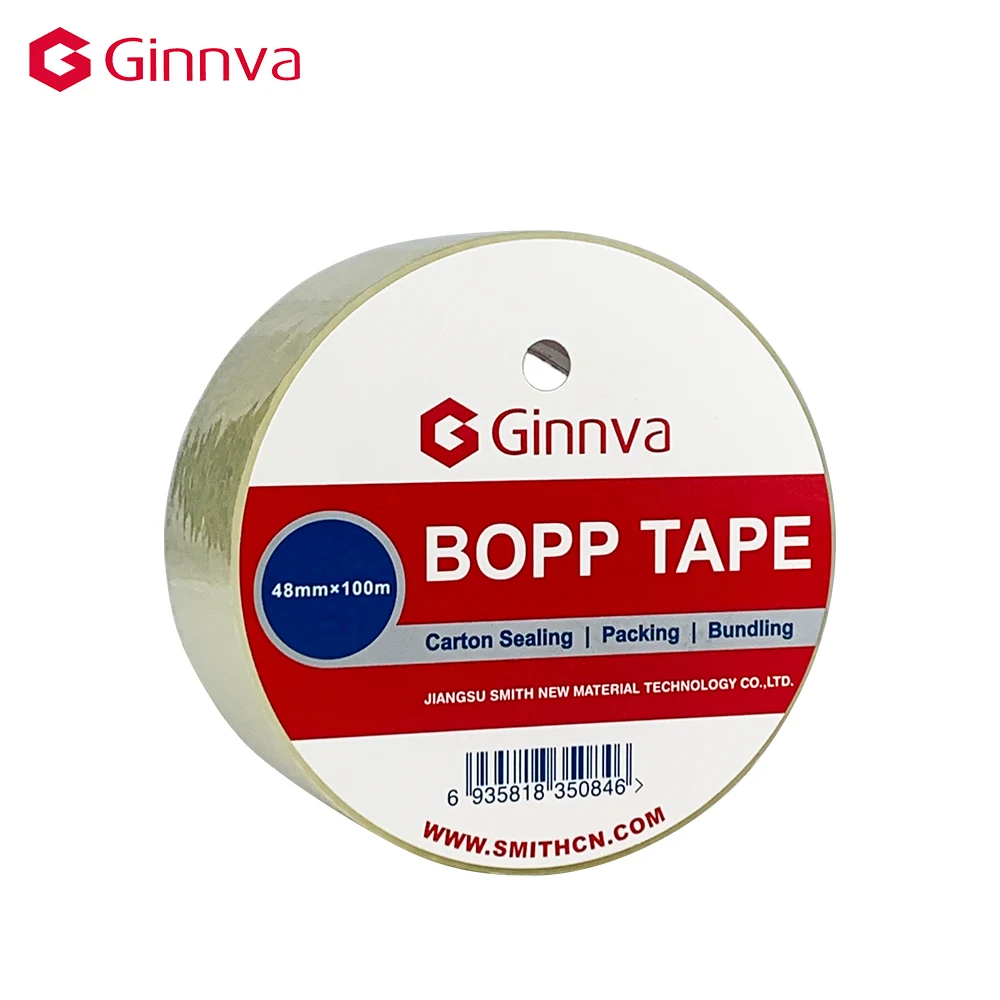 Waterproof Clear Acrylic Glue Adhesive BOPP Packing Tape 5mm Single-Sided Pressure Sensitive Water Activated Removable Sealing