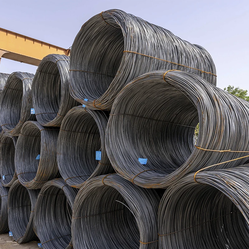 High tensile ss400 q195 q235 q345 galvanized surface 5mm hot rolled steel wire