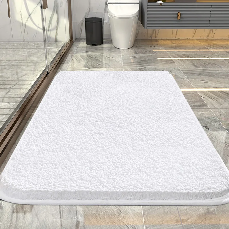 7colour custom size high quality eco friendly shaggy Rugs Microfiber Bath Mat bathroom mat non slip soft Chenille