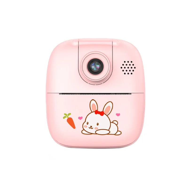 Supplier Printable Cartoon Kids Digital Camera Million Pixels 1200mAh with Rotating Lens for Children