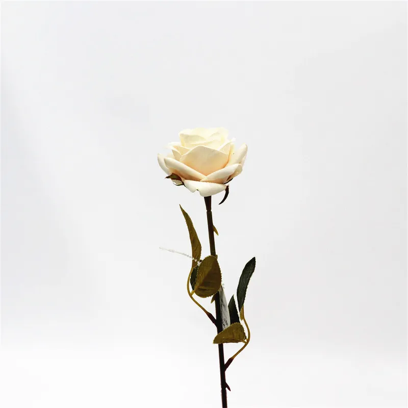 49CM Faux Multicolor Single Velvet Flower Artificial Rose Decorative Flowers For Wedding Decoration